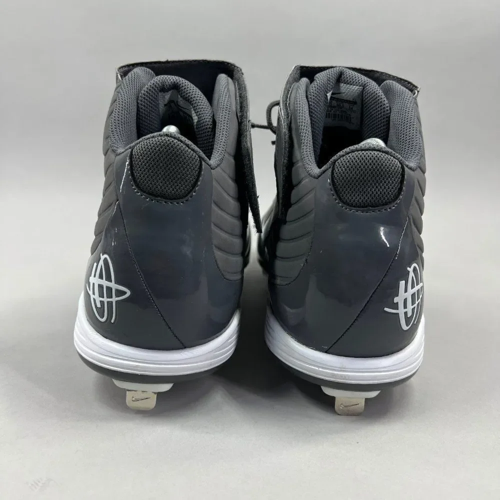 Nike Huarache Strike‎ Mid Baseball Cleats Men's Size 16 Grey Metal Performance